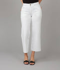 LOLA DENIM - COLETTE-WHT High Rise Wide Leg Jeans 28" Inseam