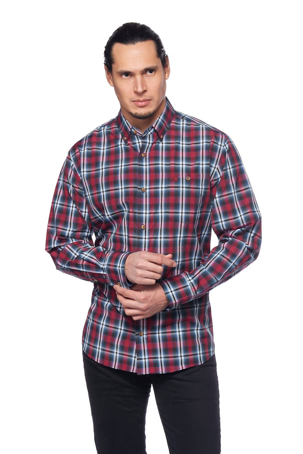 Rodeo Clothing - Men's Western Apparel Regular Fit Plaid shirts