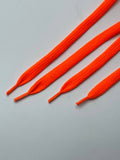 The Shoelace Factory - Neon Orange Flat Shoelaces
