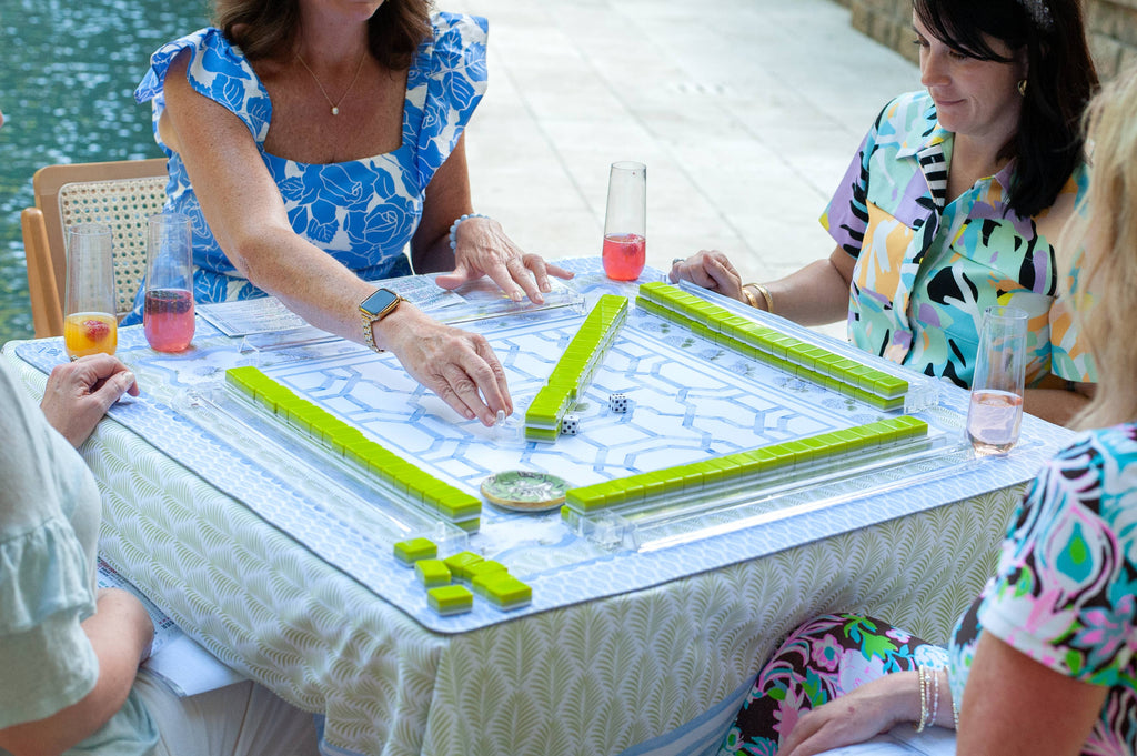 House of Hydrangea Mahjong Mat - Anders Ruff Design Co. [Non-Neoprene]