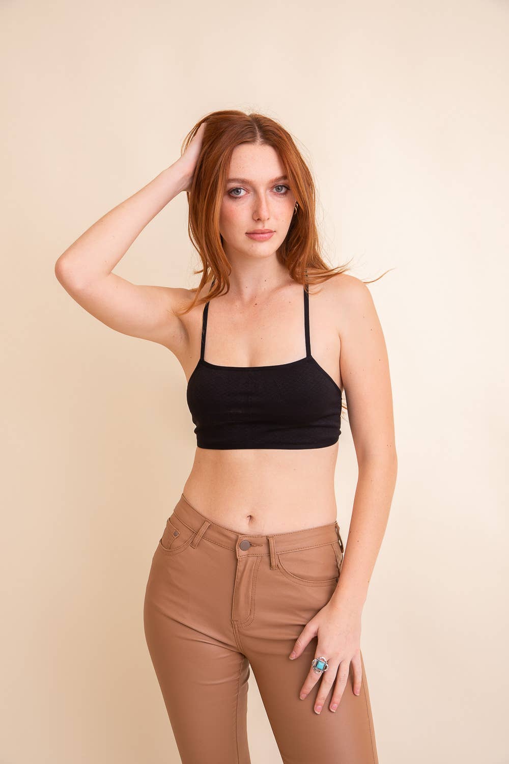 Leto Accessories - Minimalist Cross Back Strappy Bandeau🌟Comfortable & Stylish