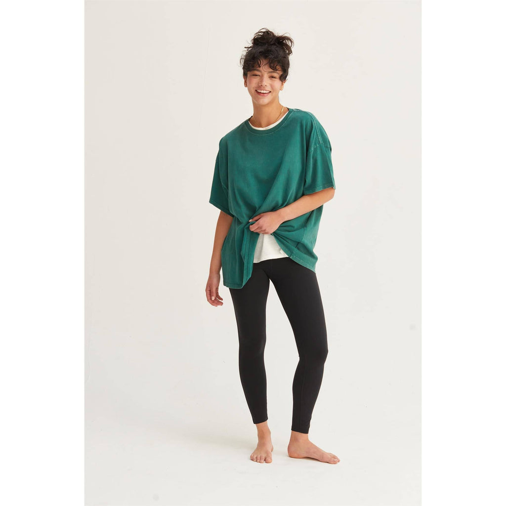 HYFVE - DZ24E437-OVERSIZED DISTRESSED COTTON T-SHIRT