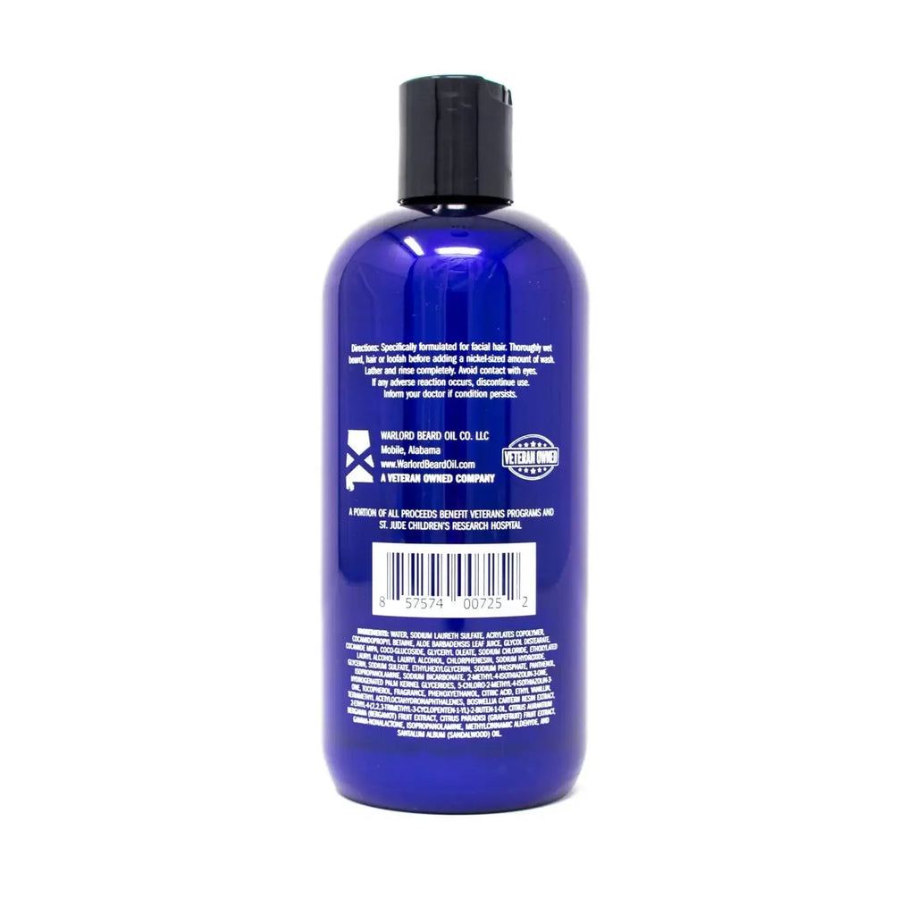 Warlord - Men's Grooming Essentials | Veteran Owned - Barbershop Beard/Body/Hair Wash, 12 oz Bottle