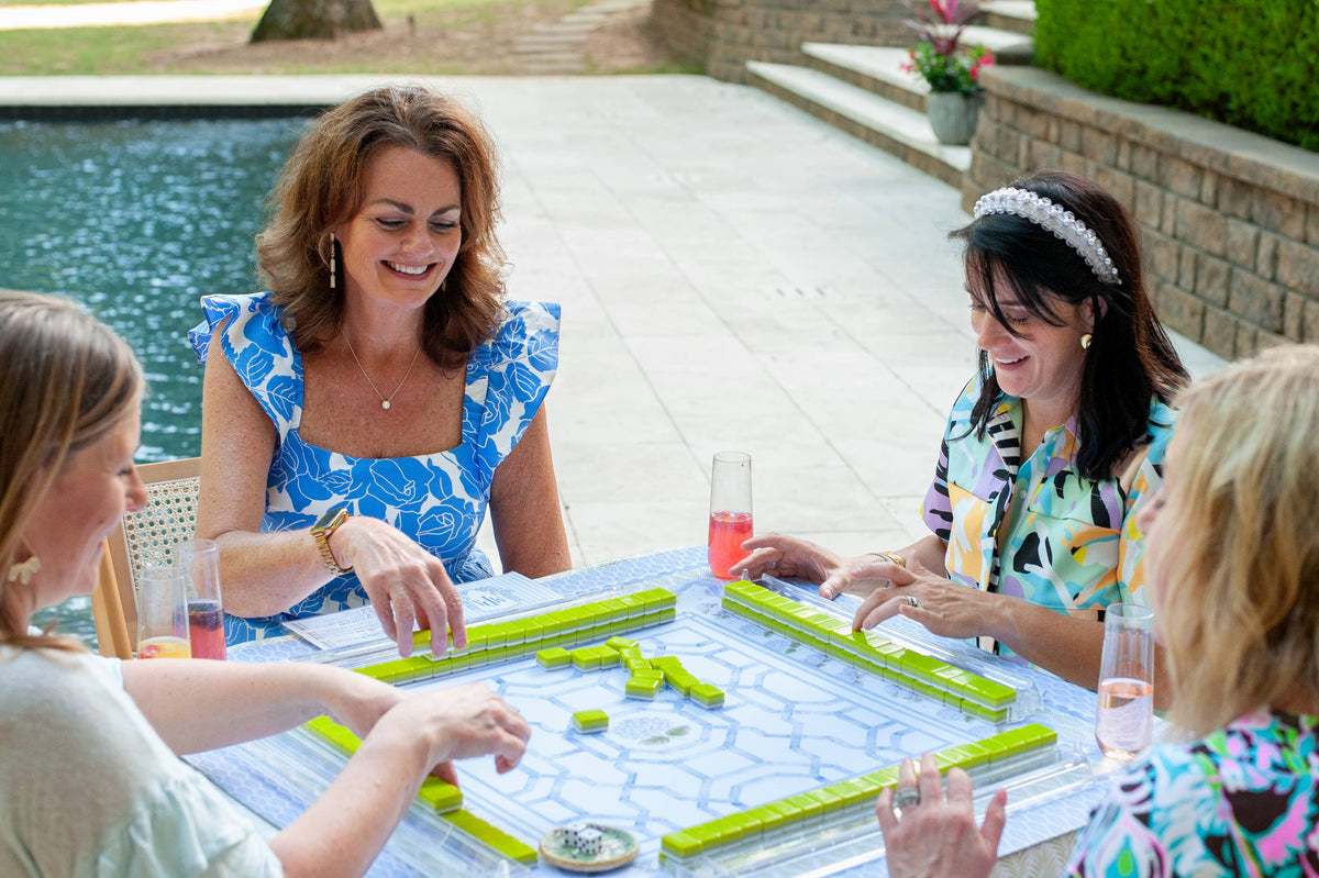 House of Hydrangea Mahjong Mat - Anders Ruff Design Co. [Non-Neoprene]