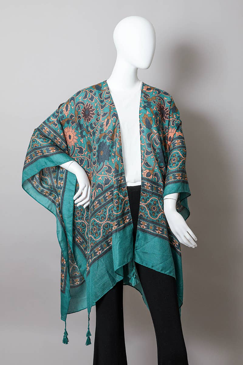 Touch of Morroco Tapestry Tassel Kimono