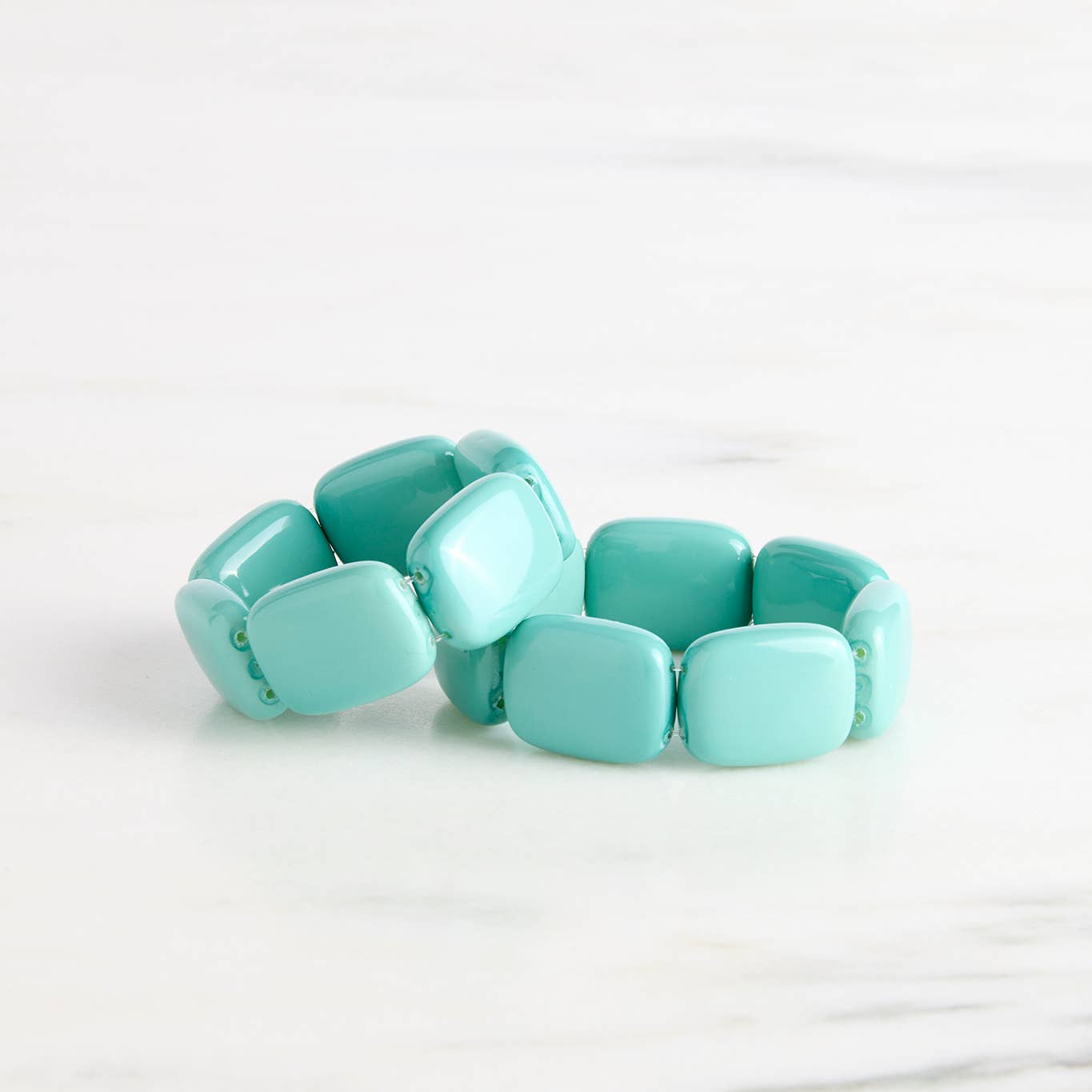 Hot Girls Pearls-Freezable Cooling Jewelry - Turquoise Chicklet Cooling Bracelet