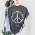 STARCHIS - Peace Sign Daisy Flower Graphic Women's Comfort Tee