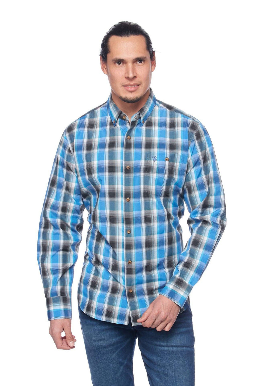 Rodeo Clothing - BUTTON-DOWN PLAID SHIRTS – With Logo