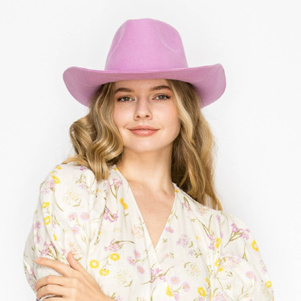 Queens INC - Stiff brim Australian wool cowboy Hat
