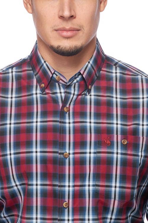 Rodeo Clothing - Men's Western Apparel Regular Fit Plaid shirts