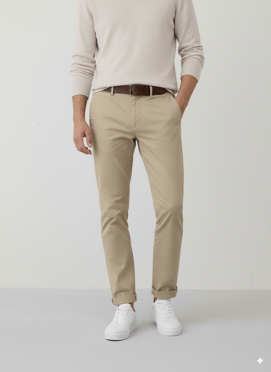 Hawk's Bay - Hawks Bay New Chino Stretch Twill Pants (KHAKI)