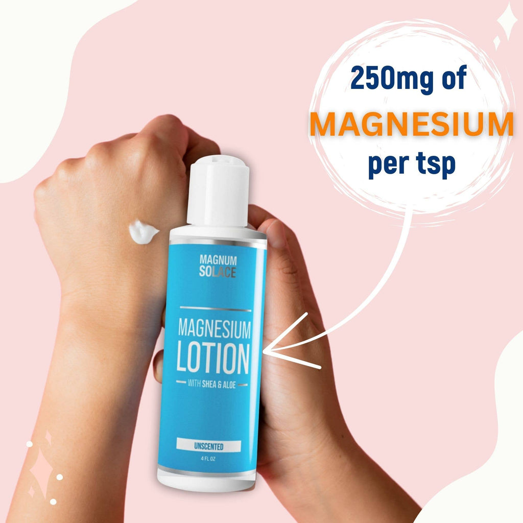 Magnum Solace - Magnesium Lotion - Restless Legs & Muscle Pain Relief