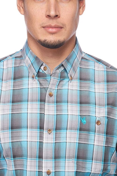Rodeo Clothing - BUTTON-DOWN PLAID SHIRTS – With Logo