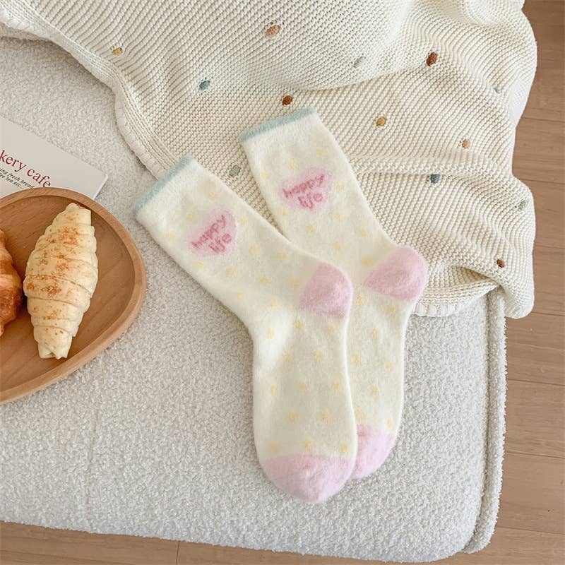 Fuzzy Thick Warm Kawaii Puppy Fluffy Autumn Winter Socks