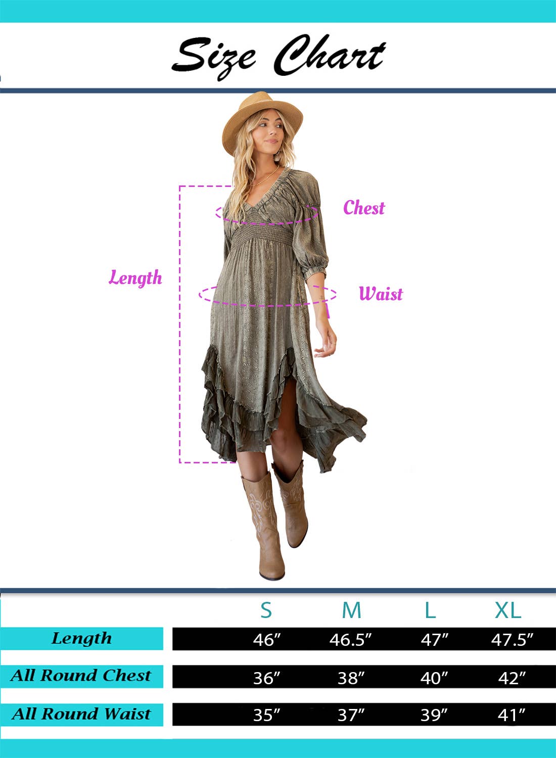Young Threads - Effortless Elegance: Sheared & Elasticated V-Neck Dress