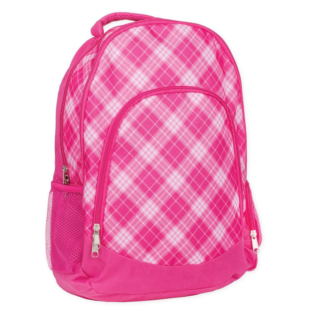 Pink Preppy Plaid Backpack