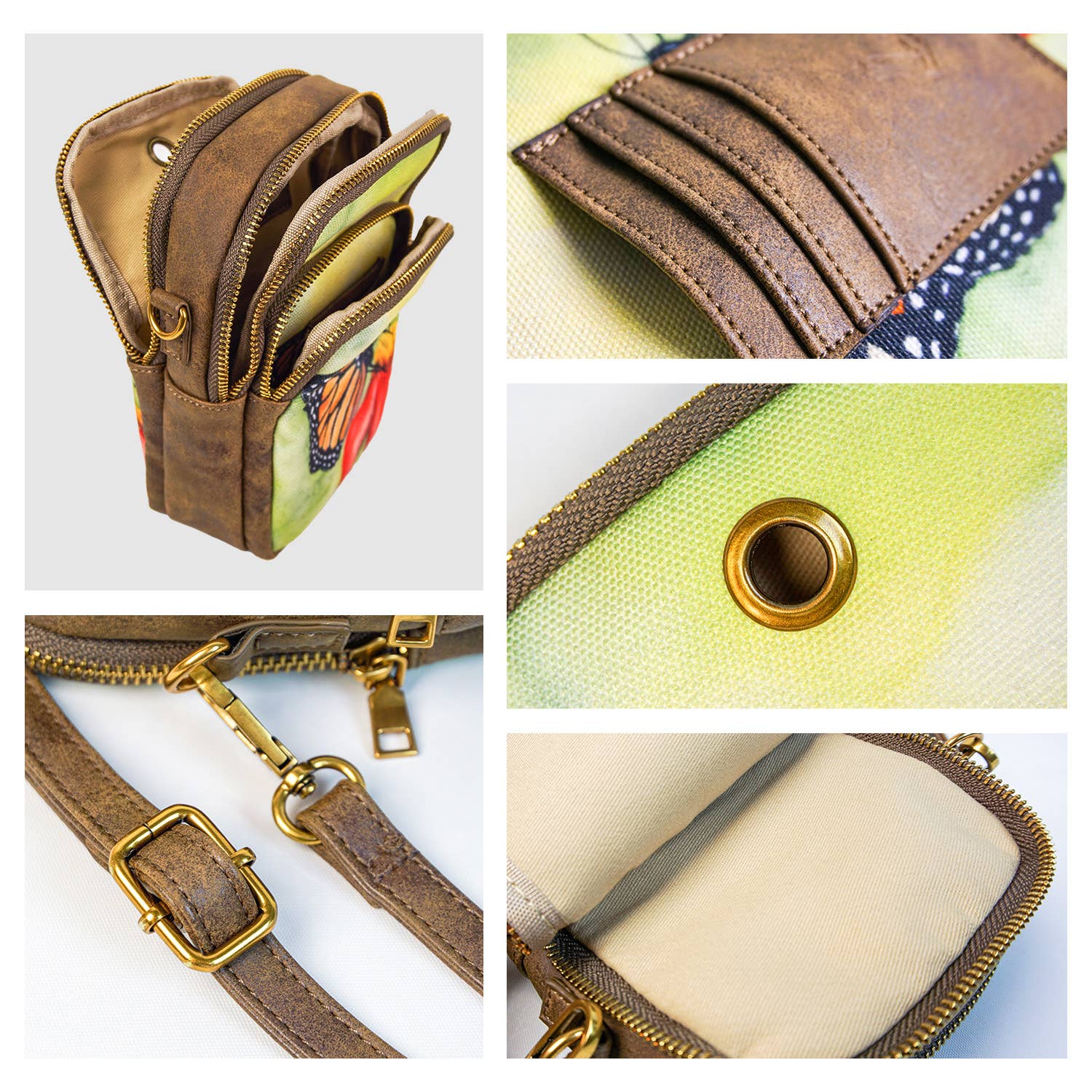 Chasing Sasquatch - canvas cellphone sling bag