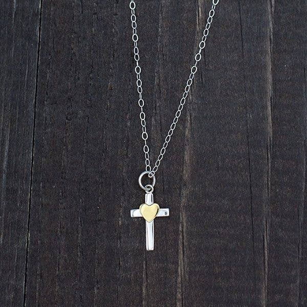 The Vintage Pearl - He First Loved Us Necklace (sterling silver)