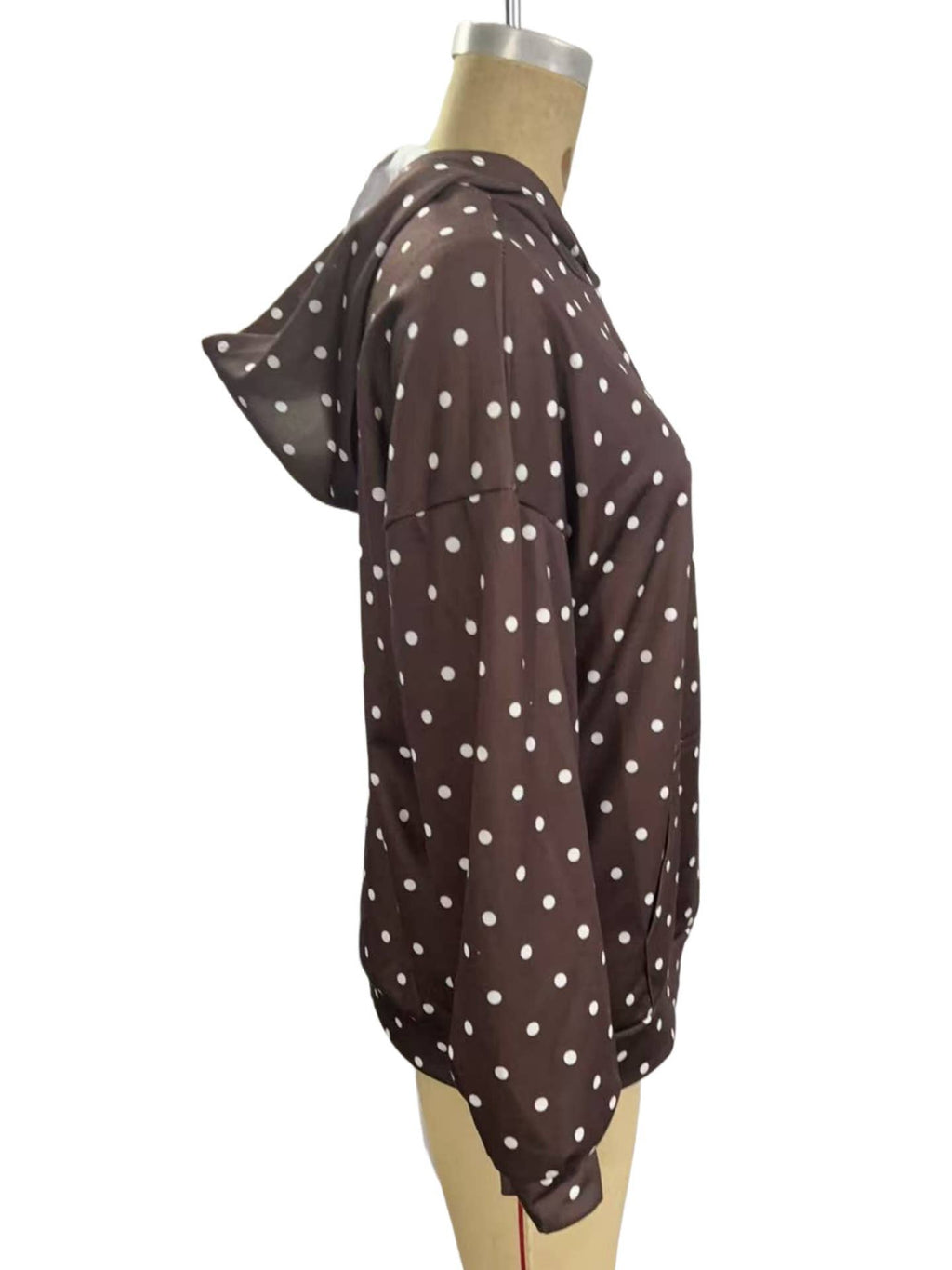 Rosa Clothing - Oversized Polka dot print hoodie