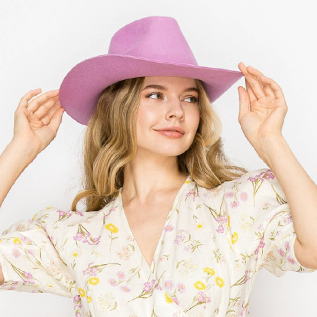 Queens INC - Stiff brim Australian wool cowboy Hat