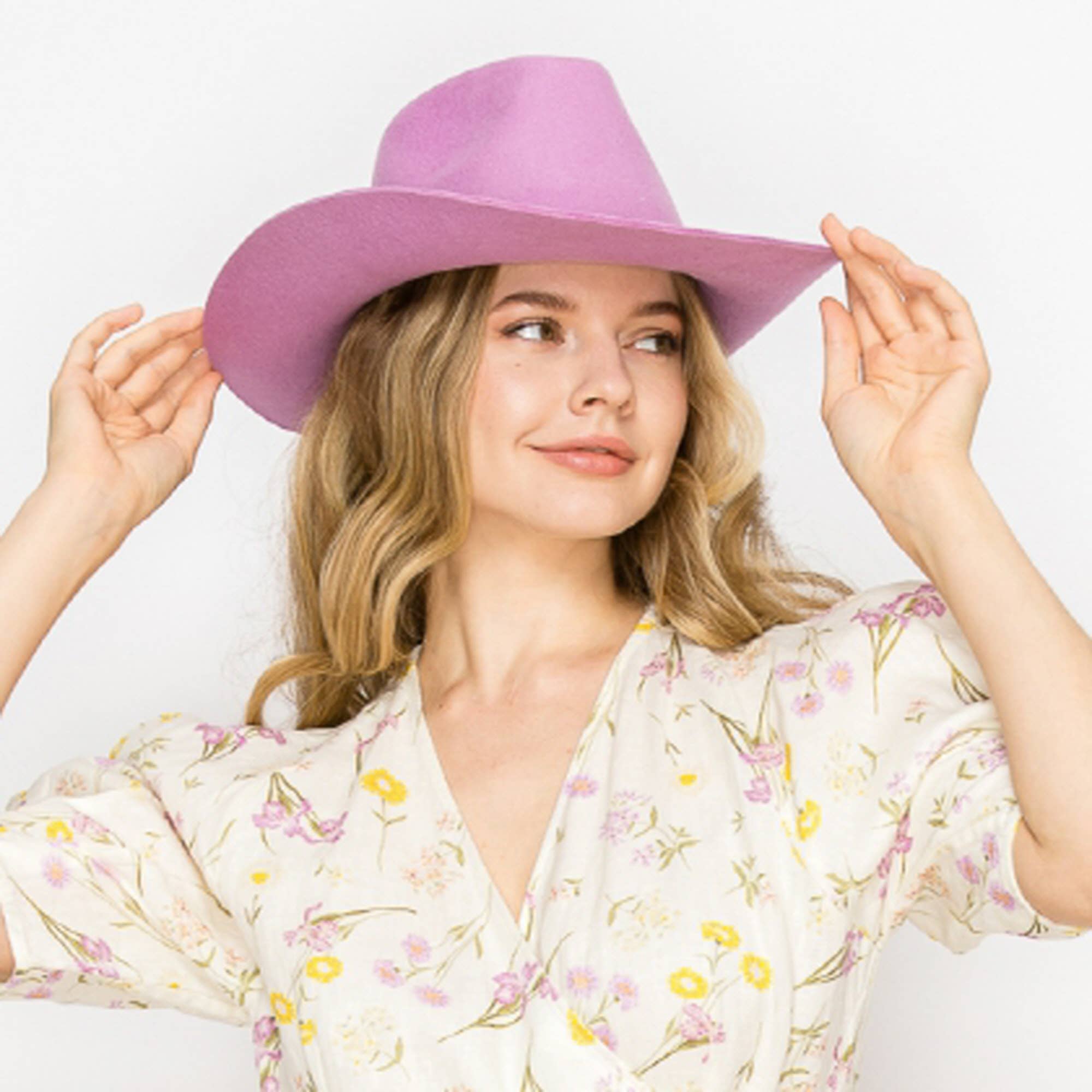 Queens INC - Stiff brim Australian wool cowboy Hat