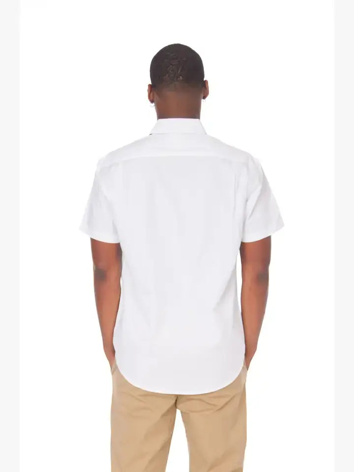 Hawk's Bay - Men's Cotton Stretch Short Sleeve Solid Shirt