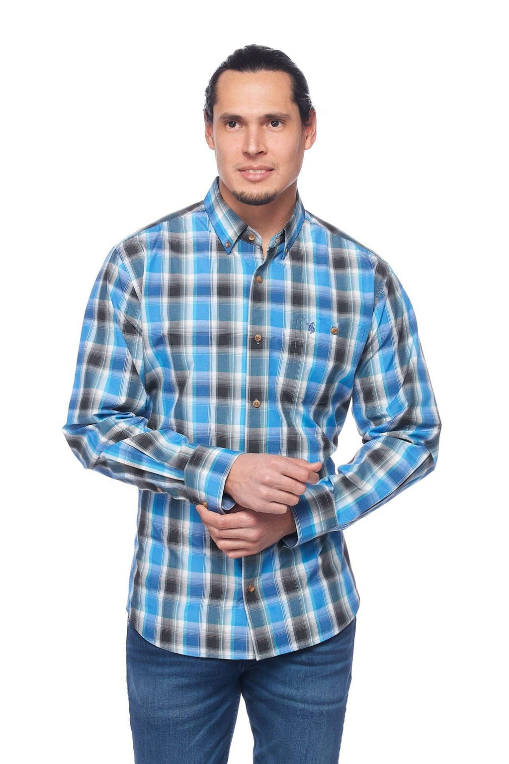 Rodeo Clothing - BUTTON-DOWN PLAID SHIRTS – With Logo