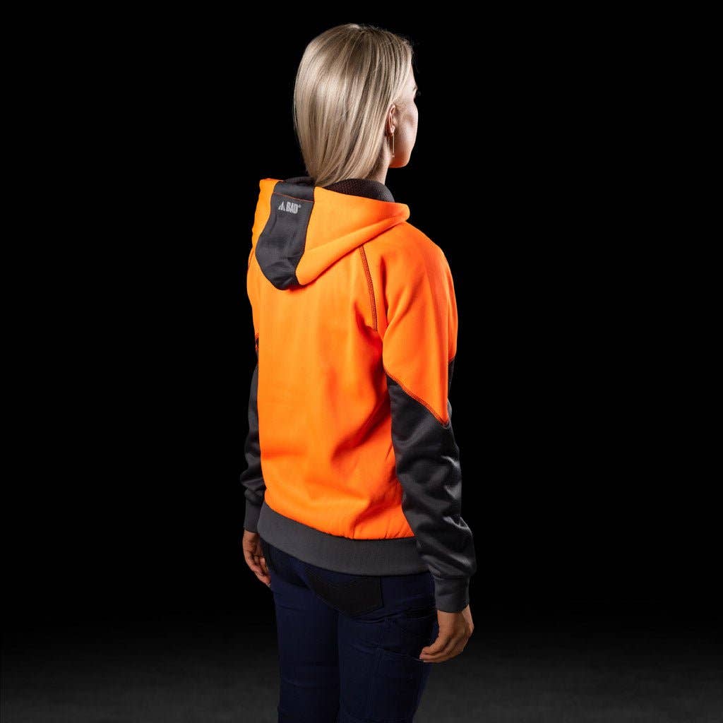 BAD WORKWEAR - BAD WOMENS ESSENTIAL™ HI-VIS FLEECE HOODIE