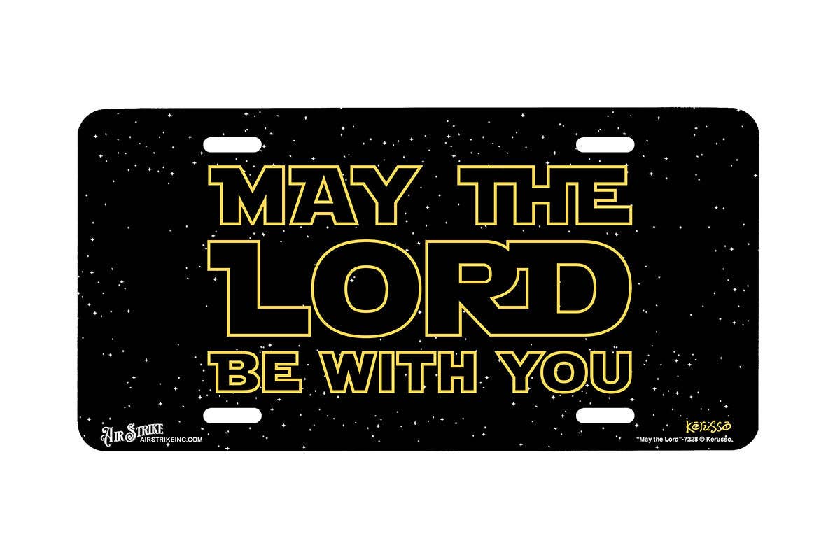 Airstrike - "May the Lord" - Decorative License Plate