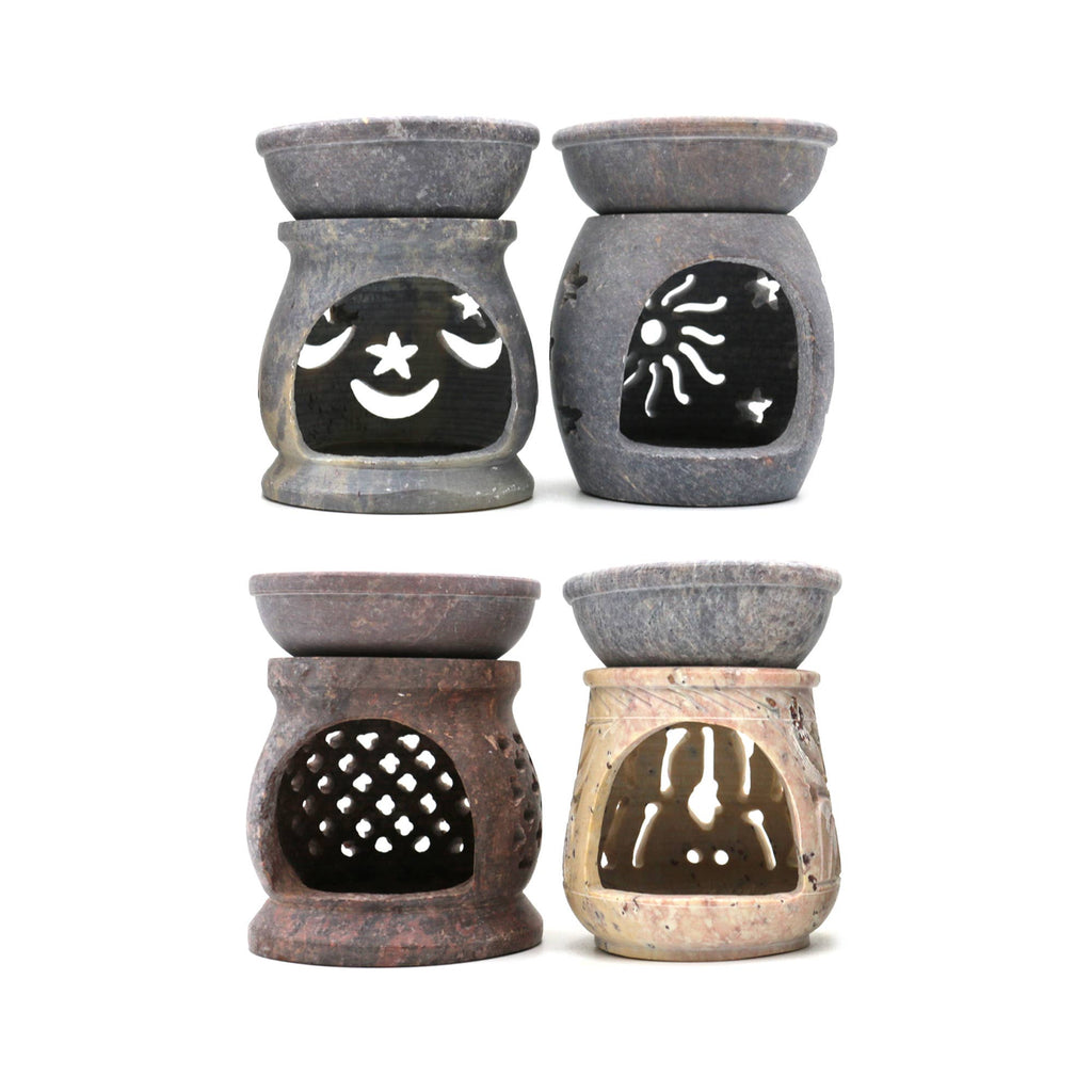 Oil Lamp, SoapStone - (3 in.)