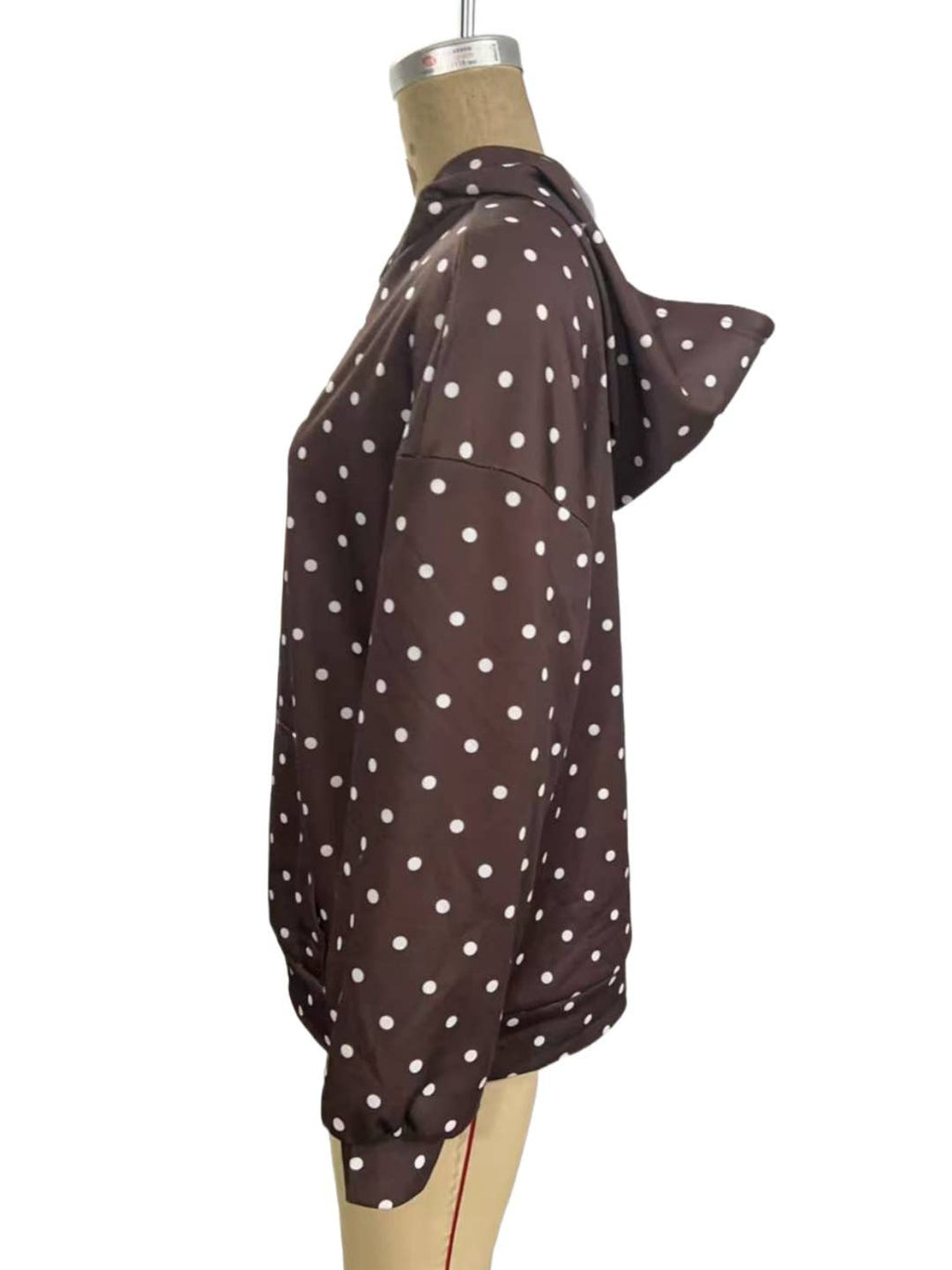 Rosa Clothing - Oversized Polka dot print hoodie