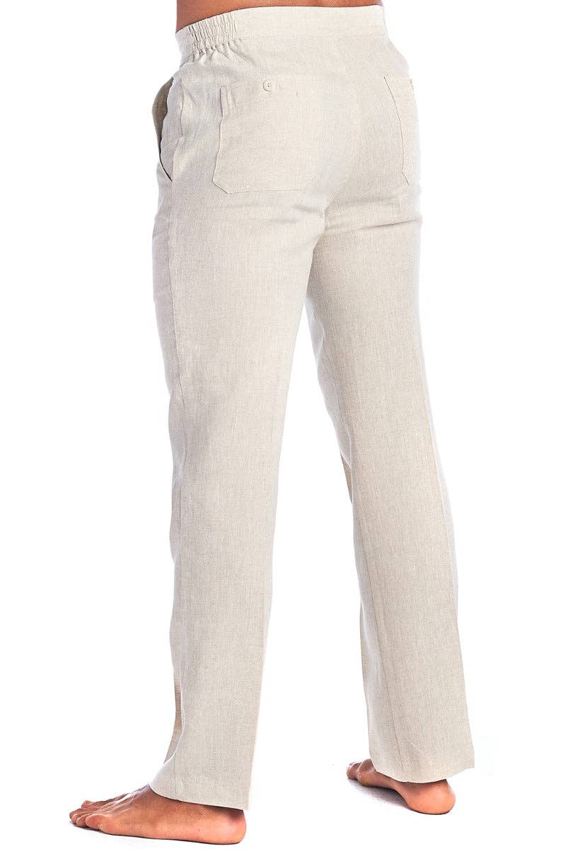 Men's Casual Dress Pants 100% Linen