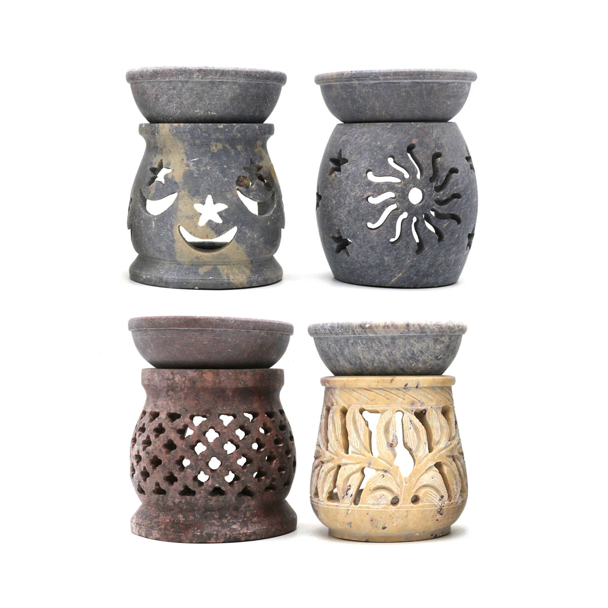 Oil Lamp, SoapStone - (3 in.)
