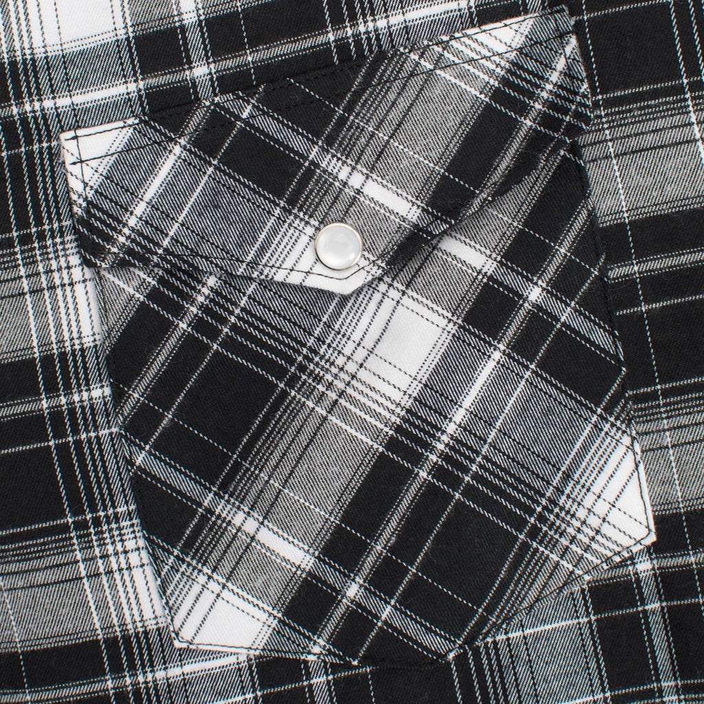 Rodeo Clothing - Chemises de flanelle western à manches longues et à boutons-pression pour hommes