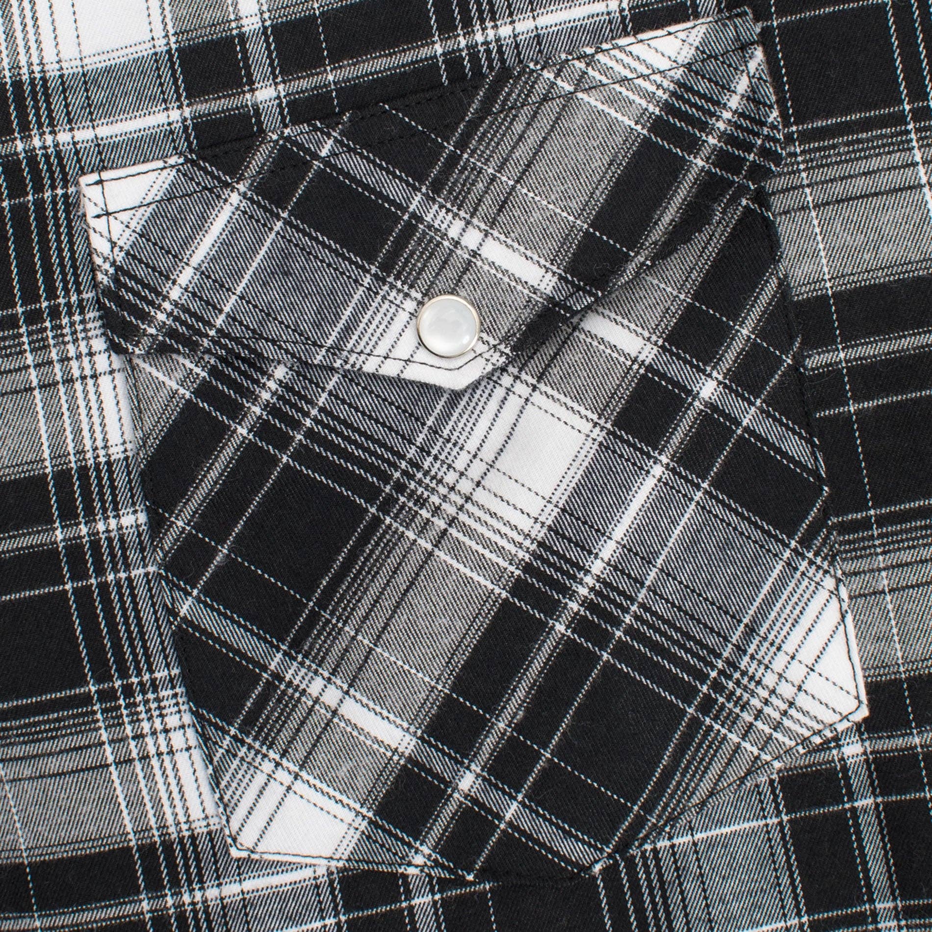 Rodeo Clothing - Men's Western Long Sleeve Flannel Shirts With Snap Buttons