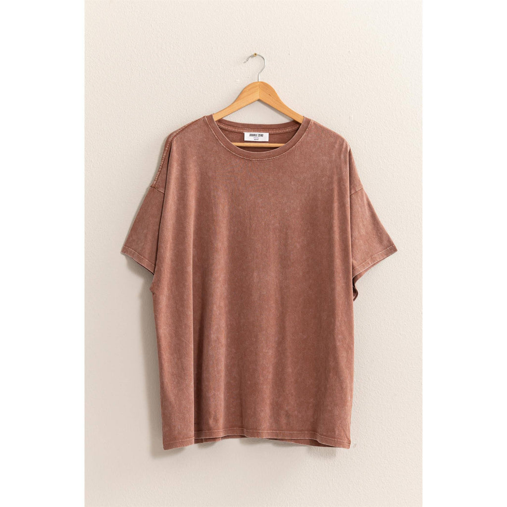 HYFVE - DZ24E437-OVERSIZED DISTRESSED COTTON T-SHIRT