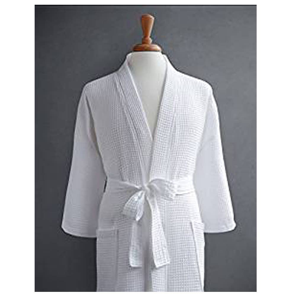 Waffle Bathrobe Kimono Style