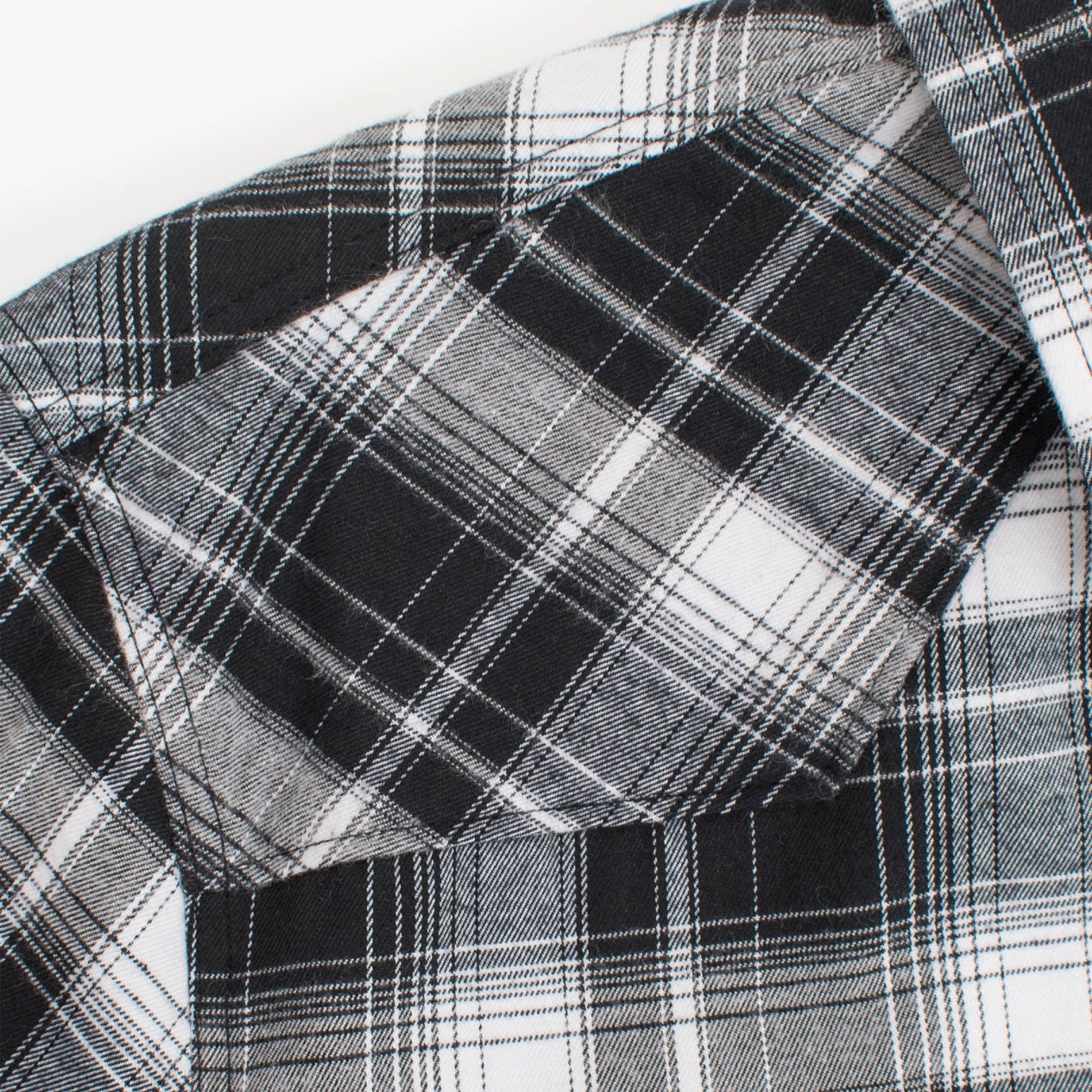 Rodeo Clothing - Men's Western Long Sleeve Flannel Shirts With Snap Buttons