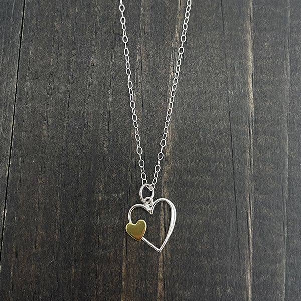 The Vintage Pearl - I Carry Your Heart With Me Necklace (sterling silver)