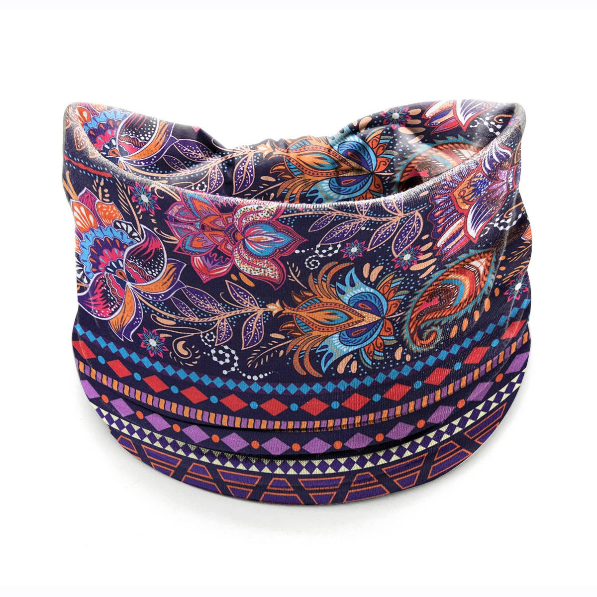 Ethnic Printed Multifunctional Headband & Neck Gaiter