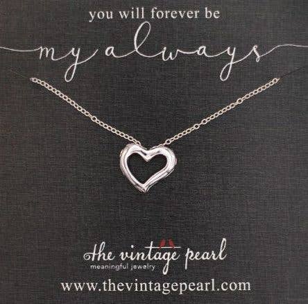 The Vintage Pearl - You Will Forever Be My Always Necklace (sterling silver)