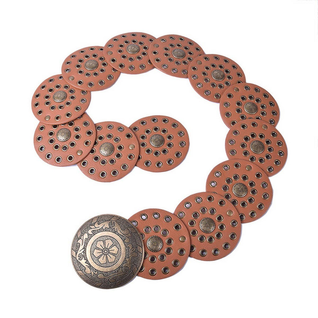 ACCITY - NEW RETRO FASHION RIVET EYELET DISC BELT_CWABE0488