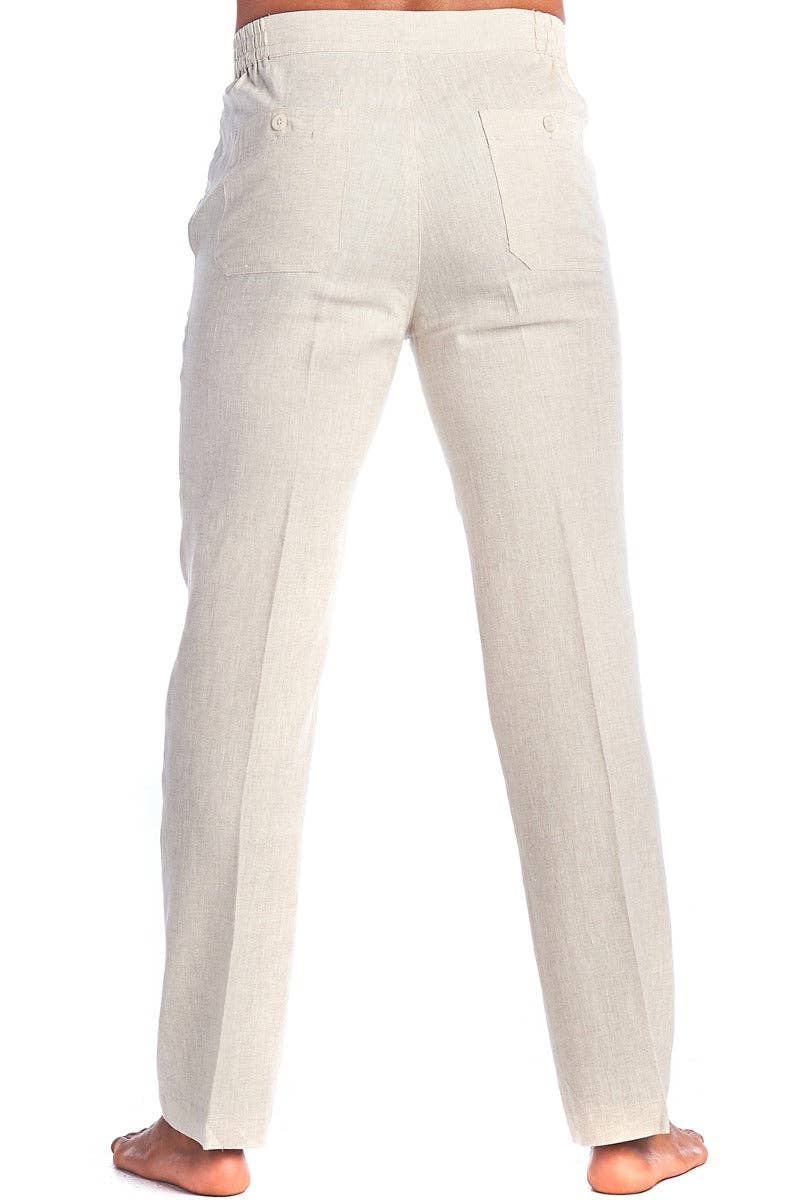 Men's Casual Dress Pants 100% Linen