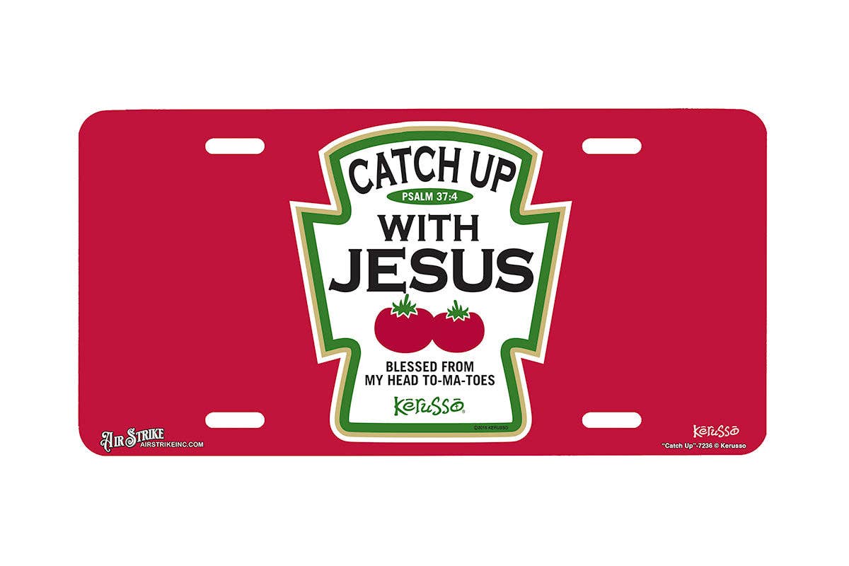 Airstrike - "Catch Up" - Decorative License Plate