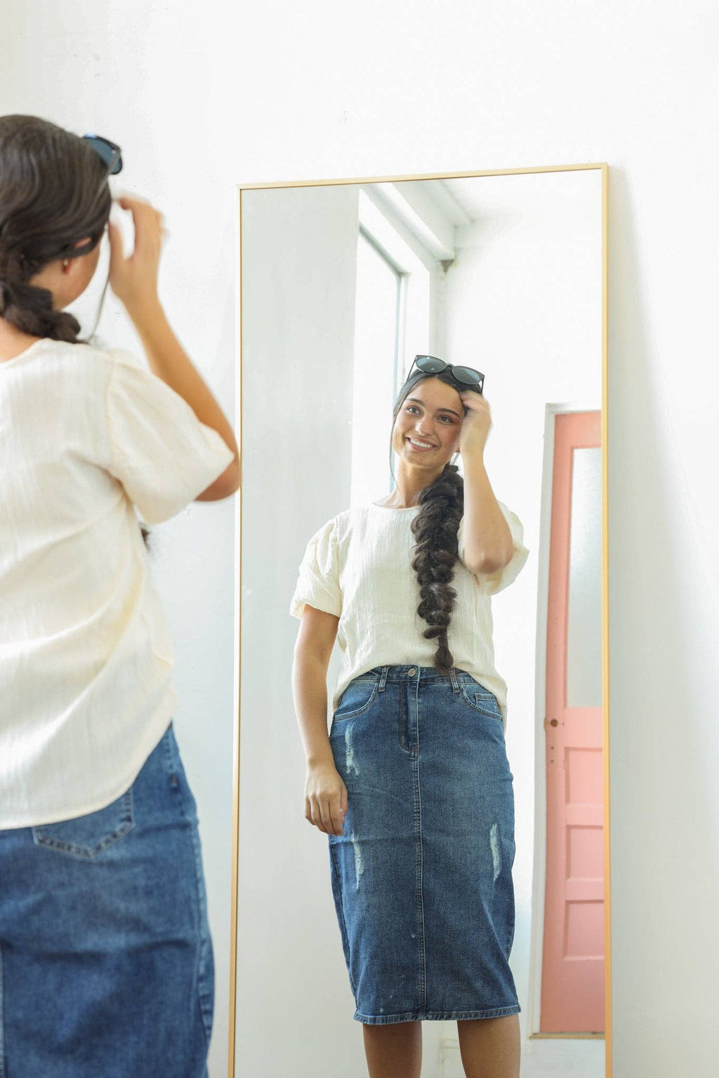 Ada Faye - Addie Denim Skirt - Dark
