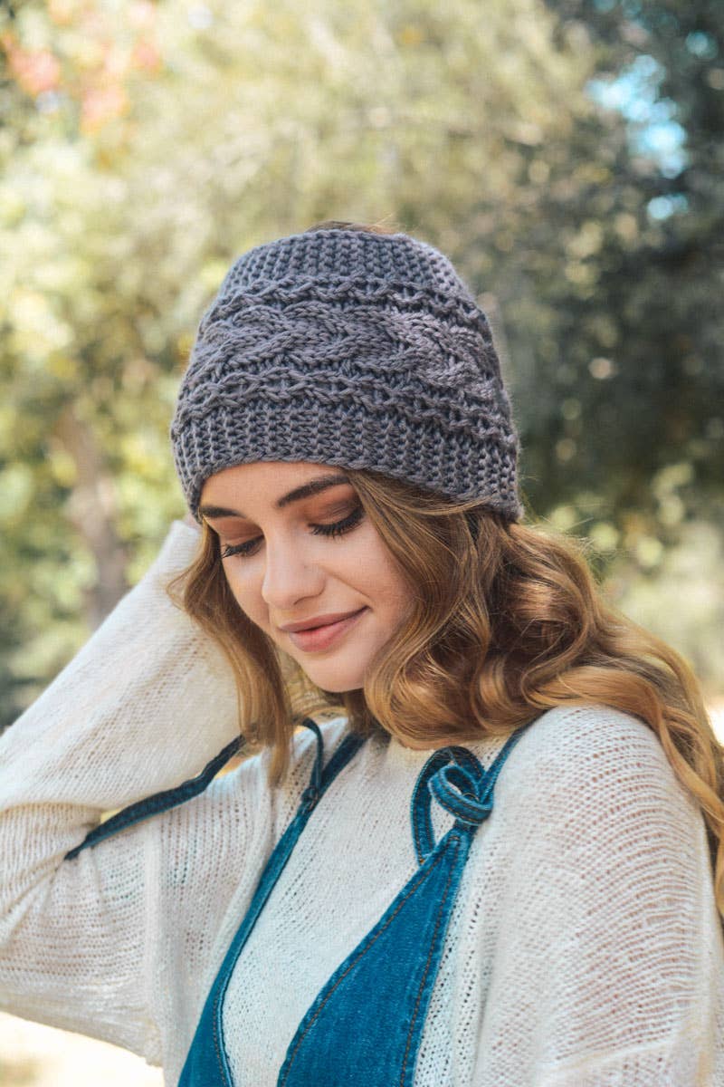Leto Accessories - Warm & Cozy Cable Knit Headband – Winter Fashion
