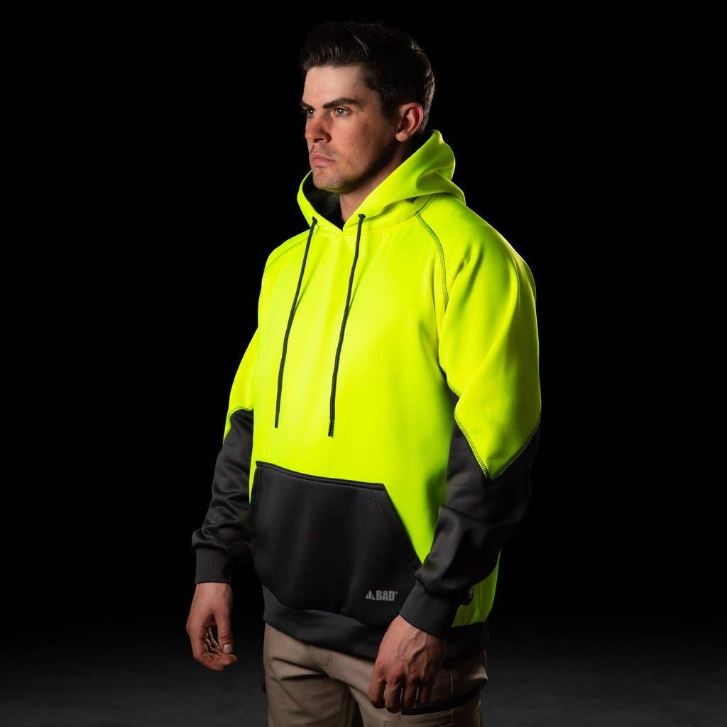 BAD WORKWEAR - BAD ESSENTIAL™ HI-VIS FLEECE HOODIE