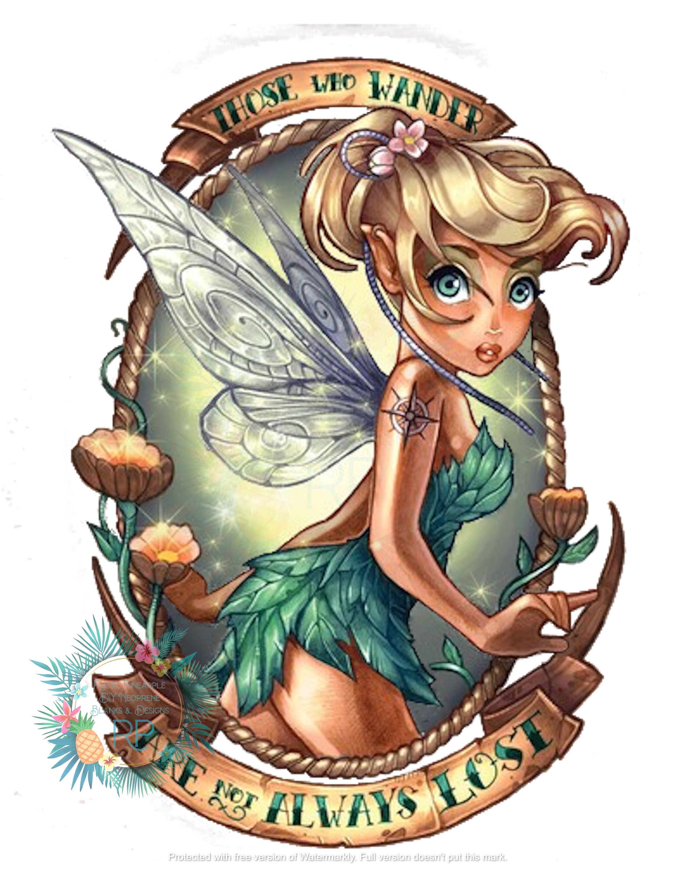 Rustic Pineapple - Tinkerbell T-Shirt Transfer