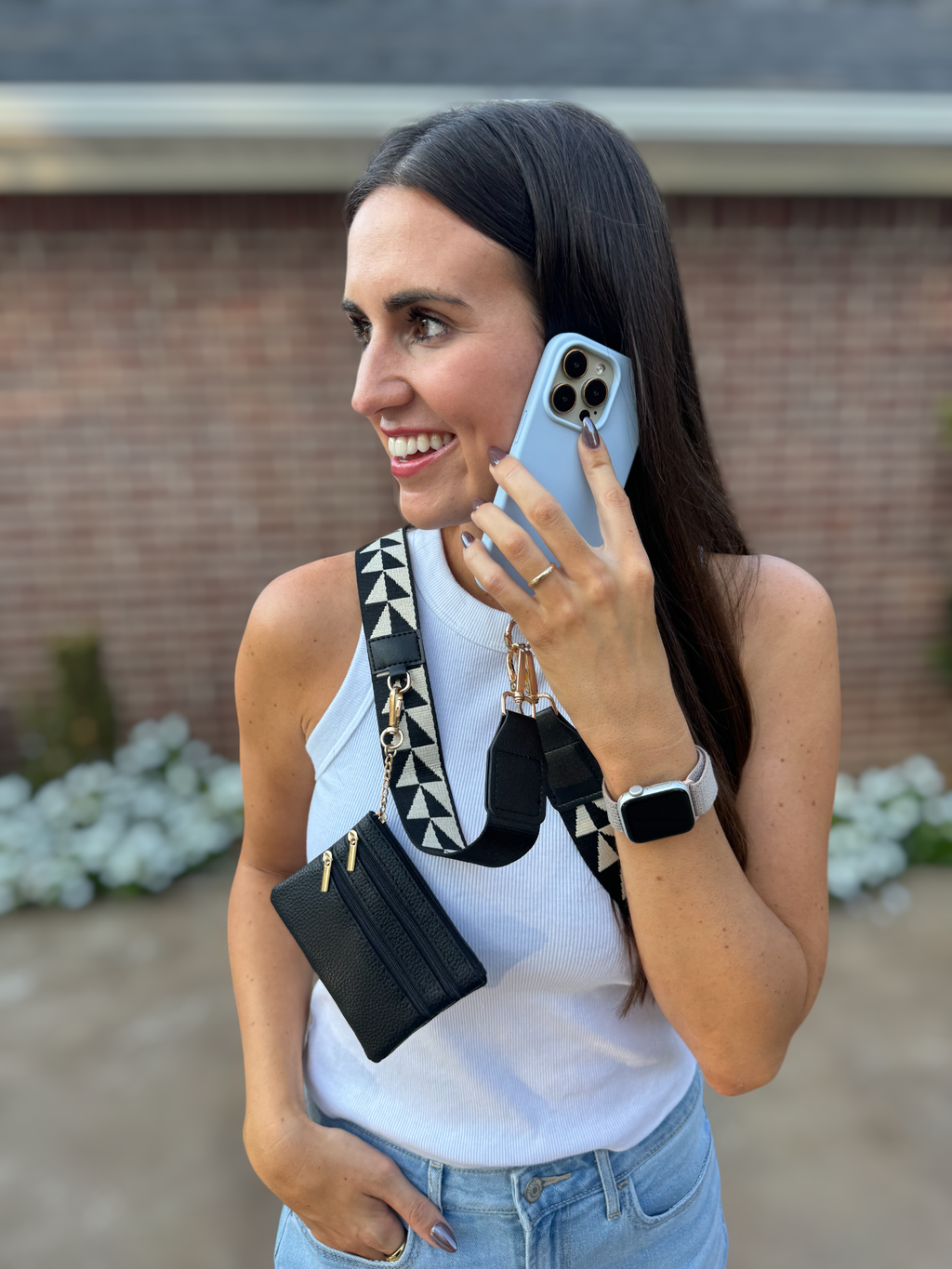 Lulu Mac - Cell Phone Crossbody Cow -