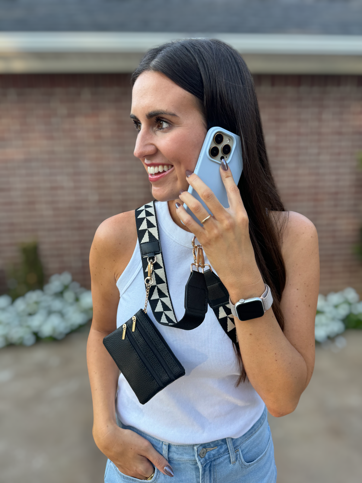 Lulu Mac - Cell Phone Crossbody Cow -